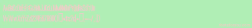 MoviePosterBold Font – Pink Fonts on Green Background