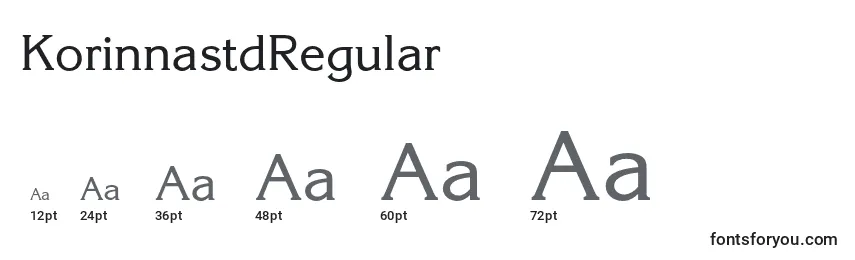 KorinnastdRegular Font Sizes