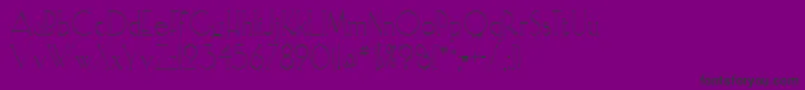 ElisiaopenfaceRegular Font – Black Fonts on Purple Background