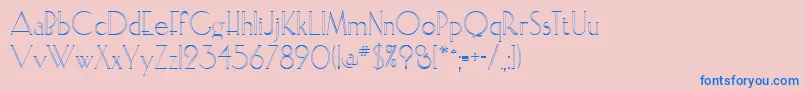 ElisiaopenfaceRegular Font – Blue Fonts on Pink Background