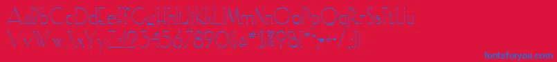 ElisiaopenfaceRegular Font – Blue Fonts on Red Background