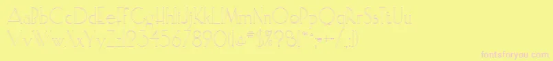 ElisiaopenfaceRegular Font – Pink Fonts on Yellow Background