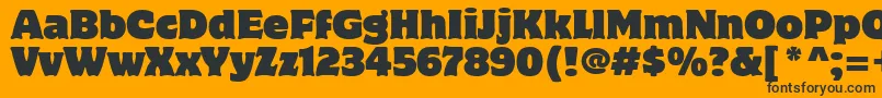 MotterCorpusItcTt Font – Black Fonts on Orange Background