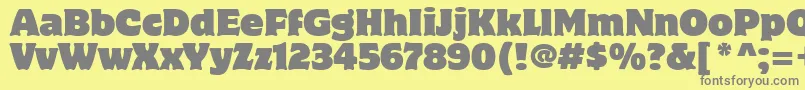 MotterCorpusItcTt Font – Gray Fonts on Yellow Background