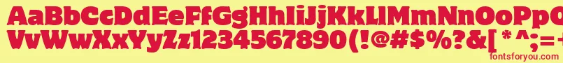 MotterCorpusItcTt Font – Red Fonts on Yellow Background