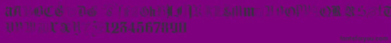 KidnappedAtGermanLandsTwo Font – Black Fonts on Purple Background