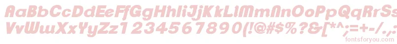 ClementepdarUltrabolditali Font – Pink Fonts on White Background