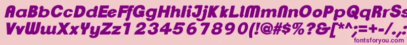 ClementepdarUltrabolditali Font – Purple Fonts on Pink Background