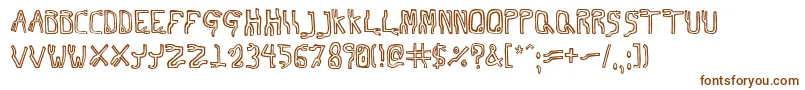 Шрифт Technet – коричневые шрифты на белом фоне