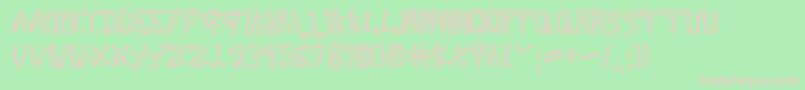 Technet Font – Pink Fonts on Green Background