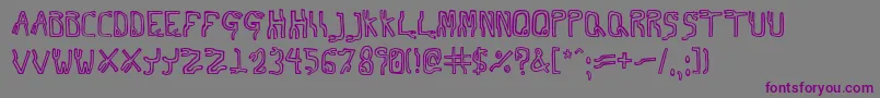 Шрифт Technet – фиолетовые шрифты на сером фоне