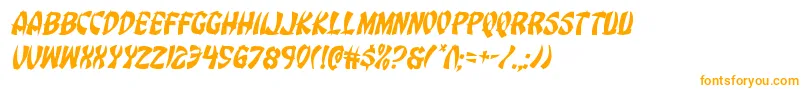 Eggrollital Font – Orange Fonts on White Background