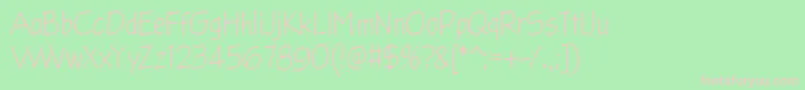 Glingzerminator Font – Pink Fonts on Green Background