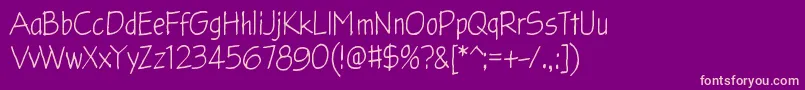 Glingzerminator Font – Pink Fonts on Purple Background