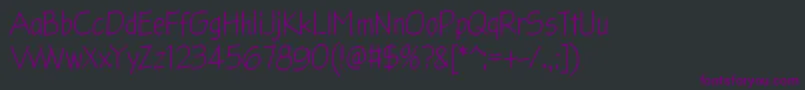 Glingzerminator Font – Purple Fonts on Black Background