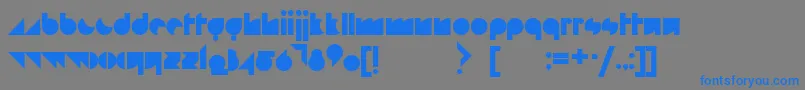 fuente Whiterabbit – Fuentes Azules Sobre Fondo Gris