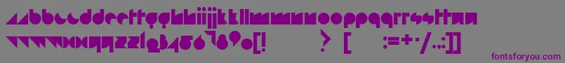 Whiterabbit Font – Purple Fonts on Gray Background
