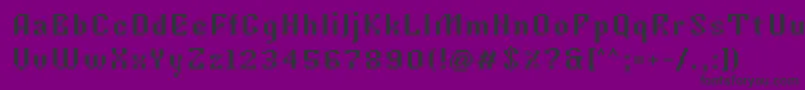 Fonte Tkachevica7px – fontes pretas em um fundo violeta