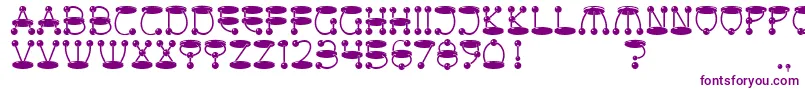 AtomicPicnic Font – Purple Fonts on White Background