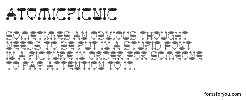 AtomicPicnic-fontti
