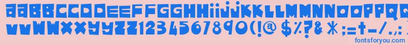 More about AsamKelubi Font AsamKelubi Font – Blue Fonts on Pink Background