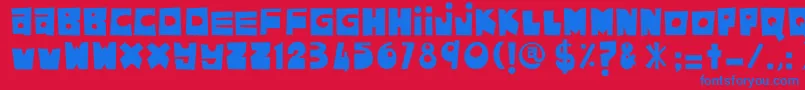 More about AsamKelubi Font AsamKelubi Font – Blue Fonts on Red Background