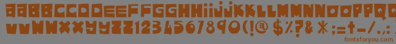 More about AsamKelubi Font AsamKelubi Font – Brown Fonts on Gray Background