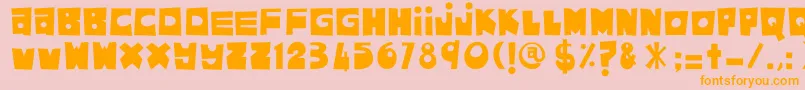 More about AsamKelubi Font AsamKelubi Font – Orange Fonts on Pink Background