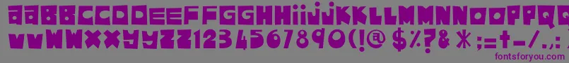 AsamKelubi Font – Purple Fonts on Gray Background