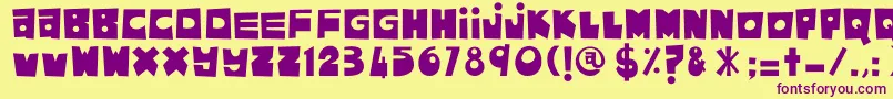 More about AsamKelubi Font AsamKelubi Font – Purple Fonts on Yellow Background