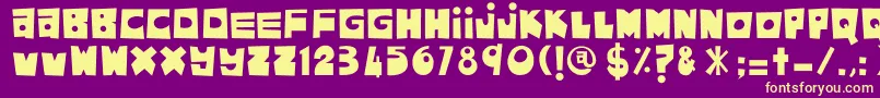 More about AsamKelubi Font AsamKelubi Font – Yellow Fonts on Purple Background