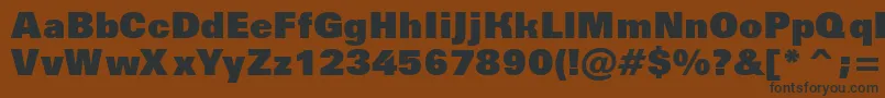 AGroticextrablack Font – Black Fonts on Brown Background