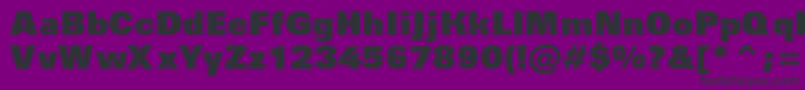 AGroticextrablack Font – Black Fonts on Purple Background