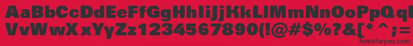 AGroticextrablack Font – Black Fonts on Red Background