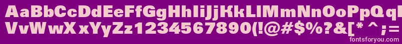 AGroticextrablack Font – Pink Fonts on Purple Background