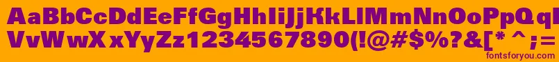 AGroticextrablackフォントについての詳細 フォントAGroticextrablack – オレンジの背景に紫のフォント