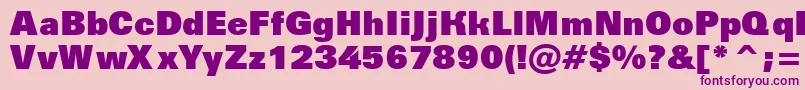 AGroticextrablack Font – Purple Fonts on Pink Background