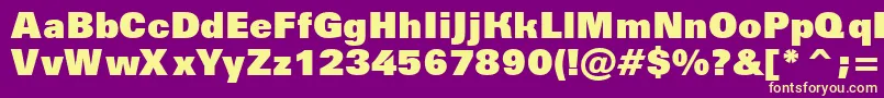 Подробнее о шрифте AGroticextrablack Шрифт AGroticextrablack – жёлтые шрифты на фиолетовом фоне