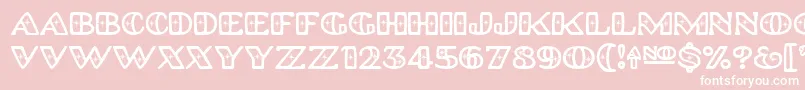 Platinum Hub Caps Polished Font – White Fonts on Pink Background