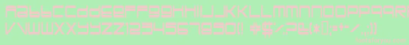 Trapperjohn Font – Pink Fonts on Green Background