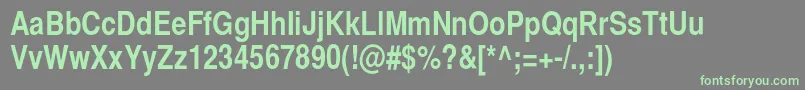 BastioncBold Font – Green Fonts on Gray Background