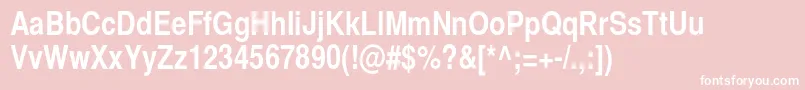 BastioncBold Font – White Fonts on Pink Background