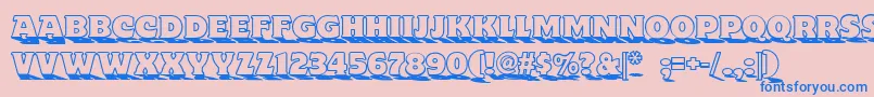 Toyland Nf Font – Blue Fonts on Pink Background