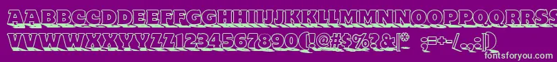 Toyland Nf Font – Green Fonts on Purple Background