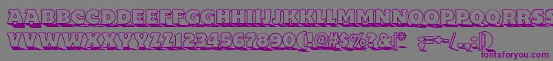 Toyland Nf Font – Purple Fonts on Gray Background