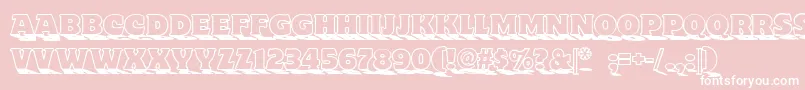 Toyland Nf Font – White Fonts on Pink Background