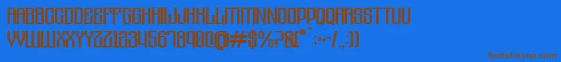 SolaceforsadistRegular Font – Brown Fonts on Blue Background