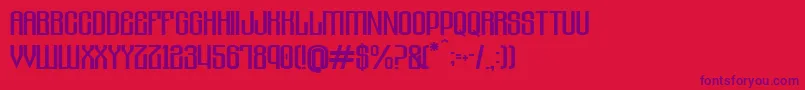 SolaceforsadistRegular Font – Purple Fonts on Red Background