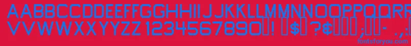 Tapew Font – Blue Fonts on Red Background