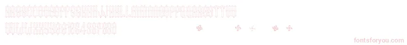 フォントTwoFingersKing – 白い背景にピンクのフォント
